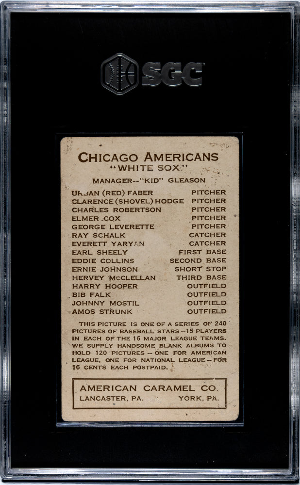 1922 E120 American Caramel Ernie Johnson Chicago SGC 2