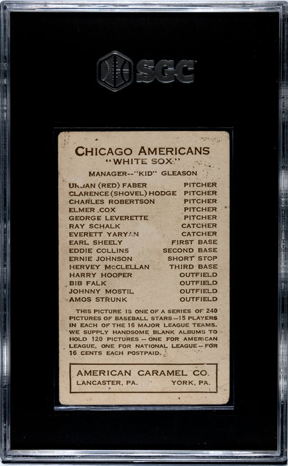 1922 E120 American Caramel Ernie Johnson Chicago SGC 2