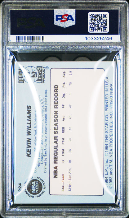 1984 Star #224 Kevin Williams Cavaliers PSA 6