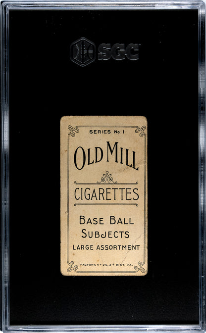 1910 T210 Old Mill Cigarettes Series 1 Pelkey Savannah SGC 1.5