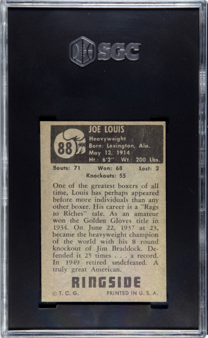 1951 Topps Ringside #88 Joe Louis Heavyweight SGC 5