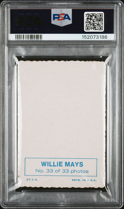 1969 Topps Deckle Edge #33 Willie Mays Giants PSA 4