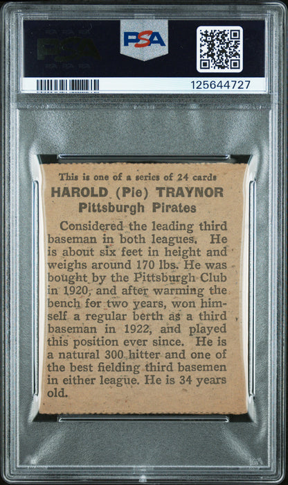 1933 Eclipse Import Pie Traynor PSA 4