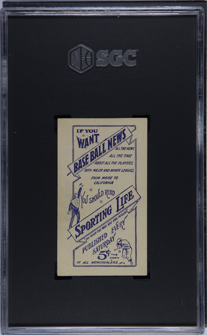 1910 M116 Sporting Life Art Devlin Blue Back New York SGC 4.5