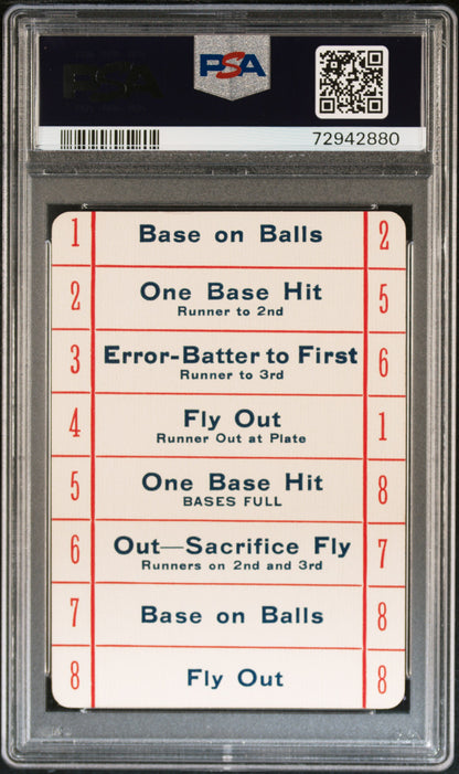 1913 Napoleon Lajoie Card Game Blue Back PSA 9