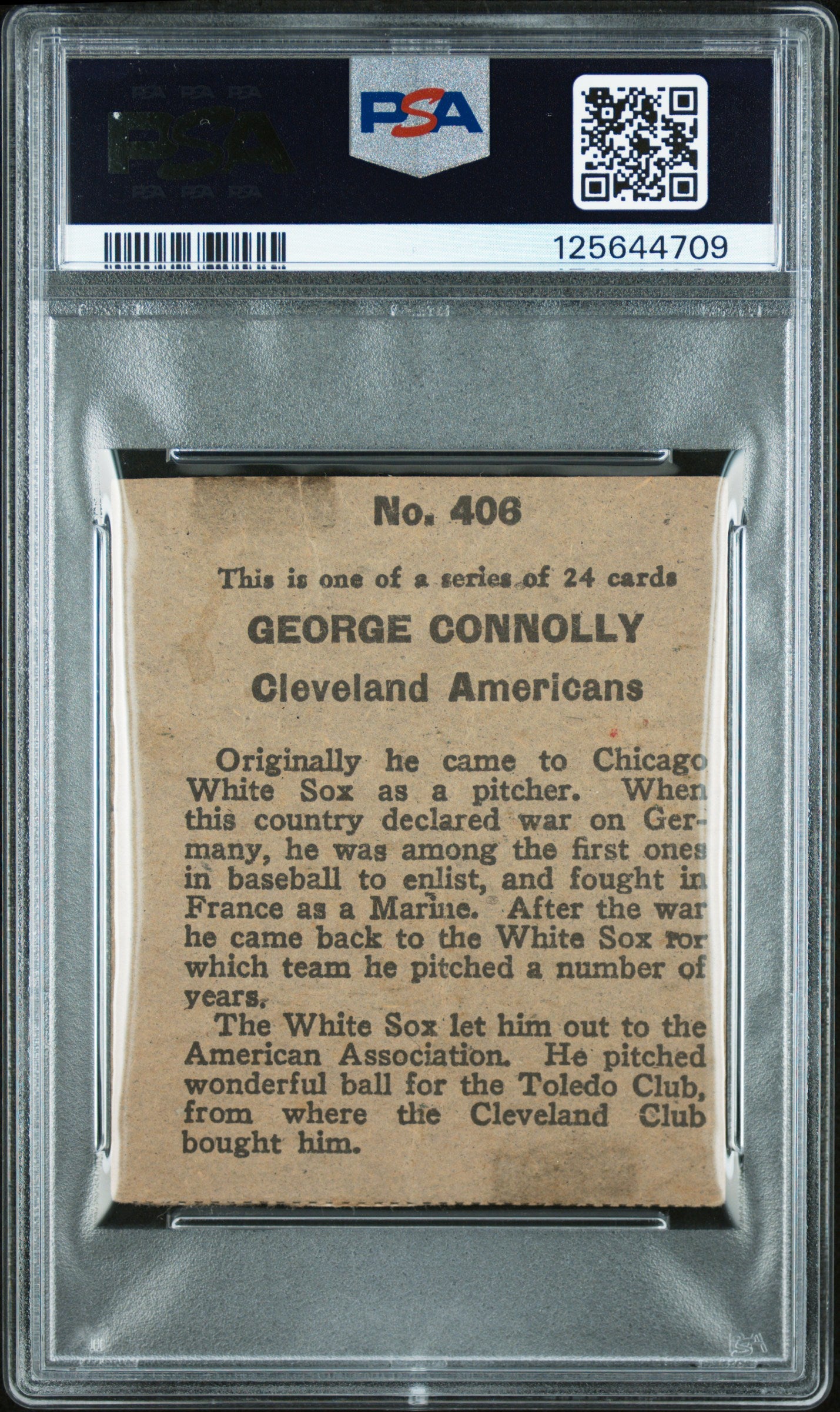 1933 Eclipse Import #406 George Connolly Cleveland PSA 1
