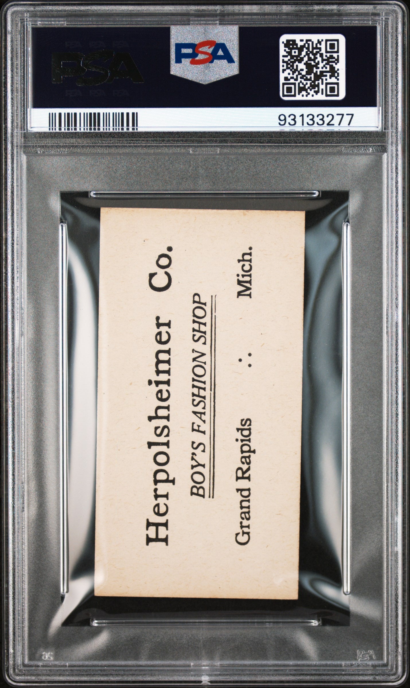 1916 Herpolsheimer M101-4 #112 "Rabbit" Maranville PSA 7 pop 1 (None Higher)