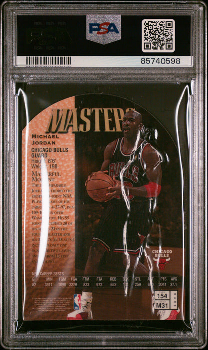 1997 Finest Embossed Gold Die Cut #154 Michael Jordan Bulls PSA 9