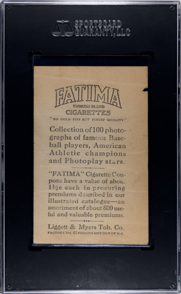 1914 Fatima Cigarettes T222 Lee Magee St. Louis SGC Authentic