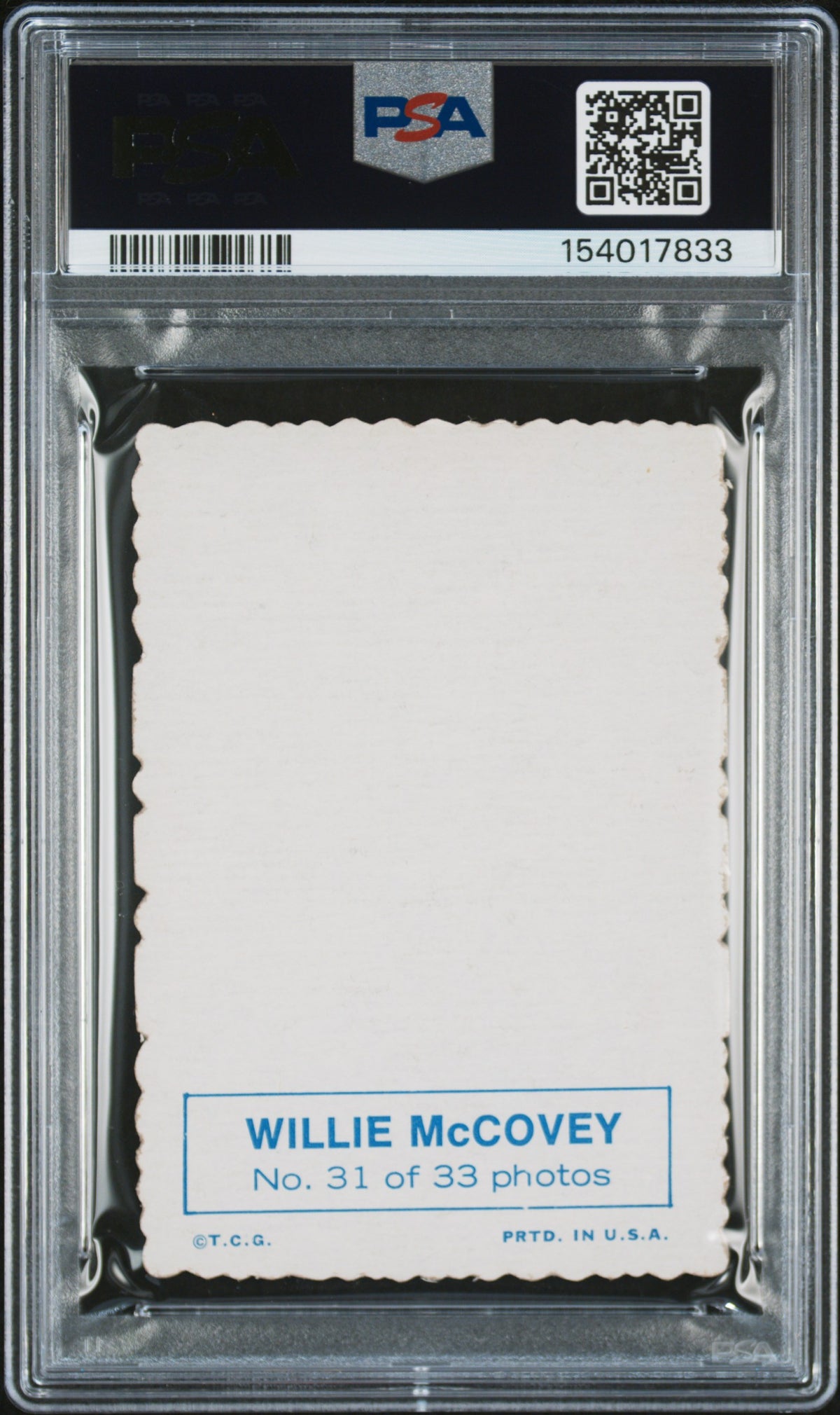 1969 Topps Deckle Edge #31 Willie Mccovey Giants PSA 5
