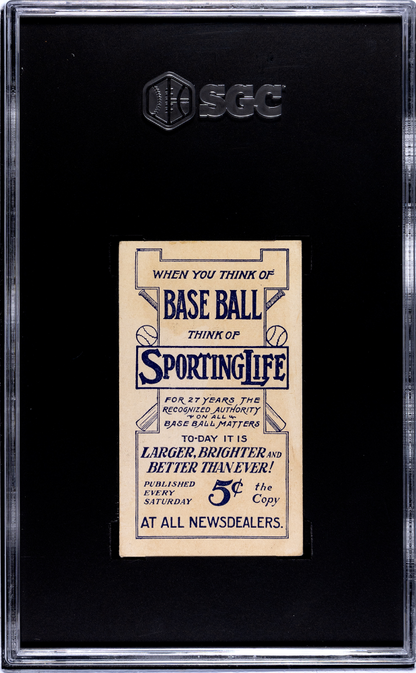 M116 Sporting Life Hal Chase Blue Background New York SGC Authentic