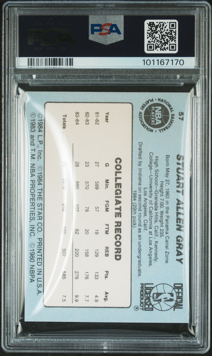 1984 Star #57 Stuart Gray Pacers PSA 6