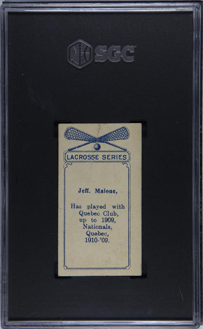 1910 C60 Imperial Tobacco Lacrosse Color #85 Jeff Malone SGC 2