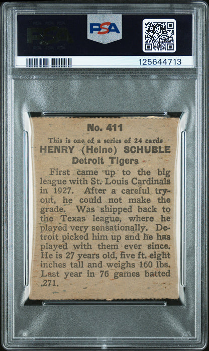 1933 Eclipse Import #411 Henry Schuble Detroit PSA 3.5