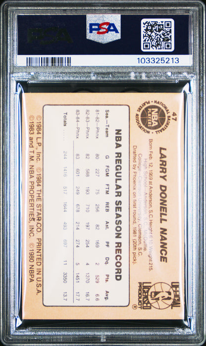 1984 Star #47 Larry Nance Suns PSA 6