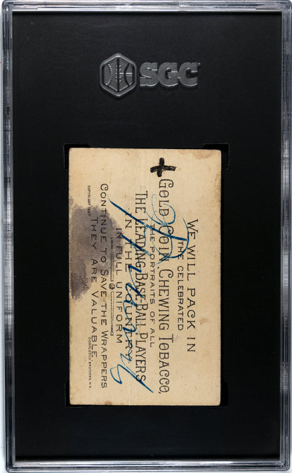 1887 N284 Buchner Gold Coin Mike Dorgan Batter SGC 1