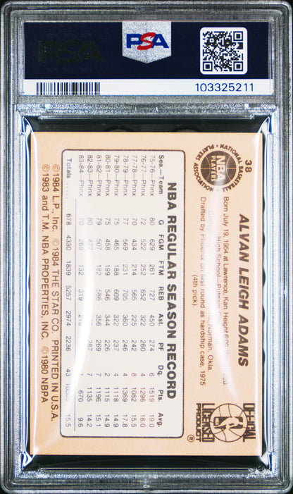 1984 Star #38 Alvan Adams Suns PSA 6