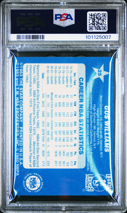 1983 Star All-Star Game #25 Gus Williams PSA 8
