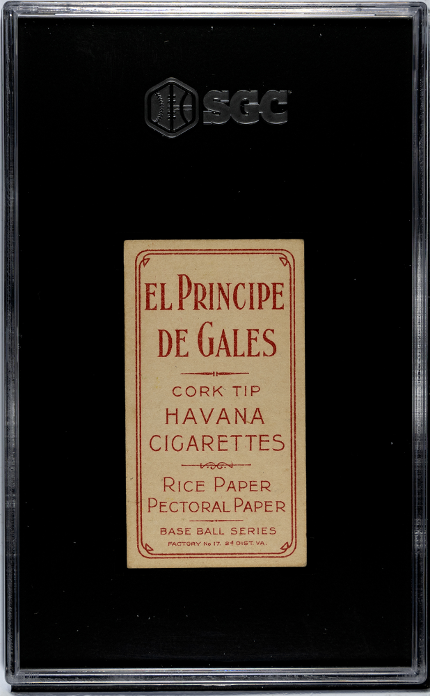 T206 Bill Graham St. Louis SGC 5 El Principe De Gales EPDG Back