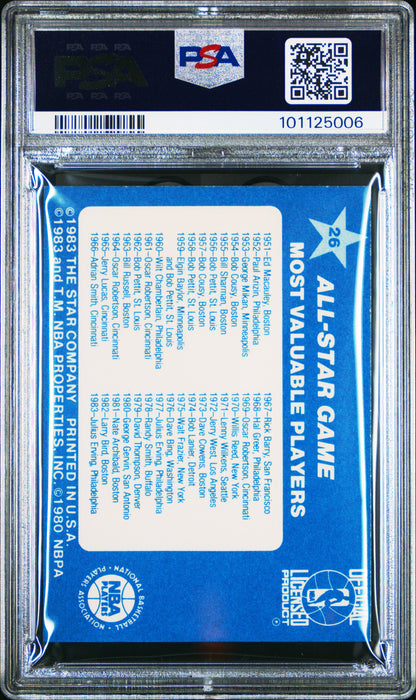 1983 Star All-Star Game #26 Dr. J Julius Erving PSA 7