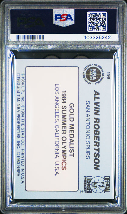 1984 Star #198 Alvin Robertson USA PSA 6