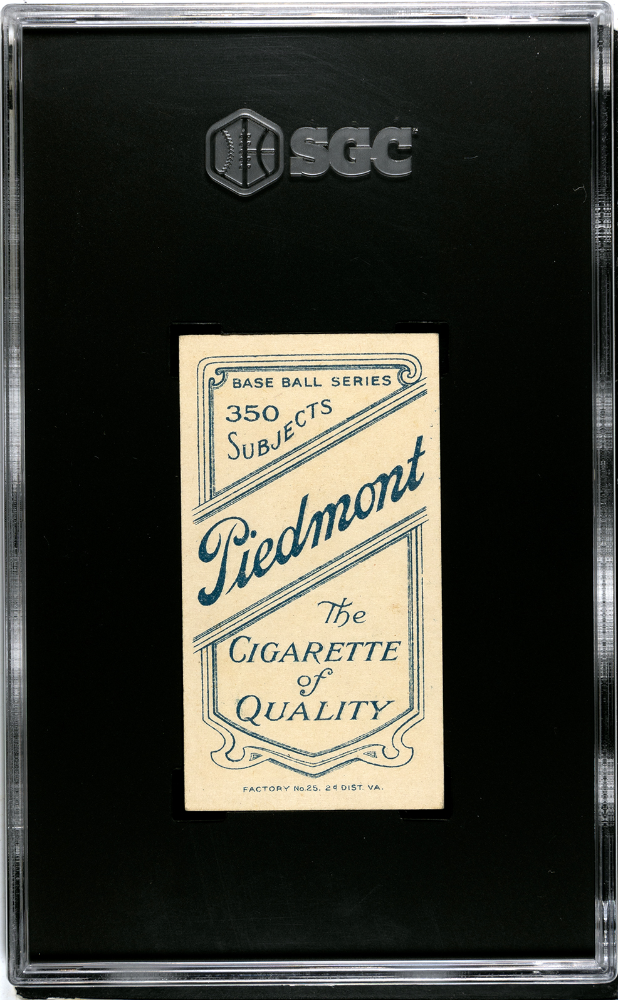 T206 Joe Dunn Brooklyn SGC 4 Piedmont Back