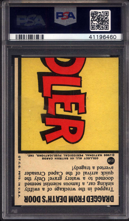 1966 Batman B Series Puzzle Back #25B Dragged From Death's Door PSA 9 pop 2