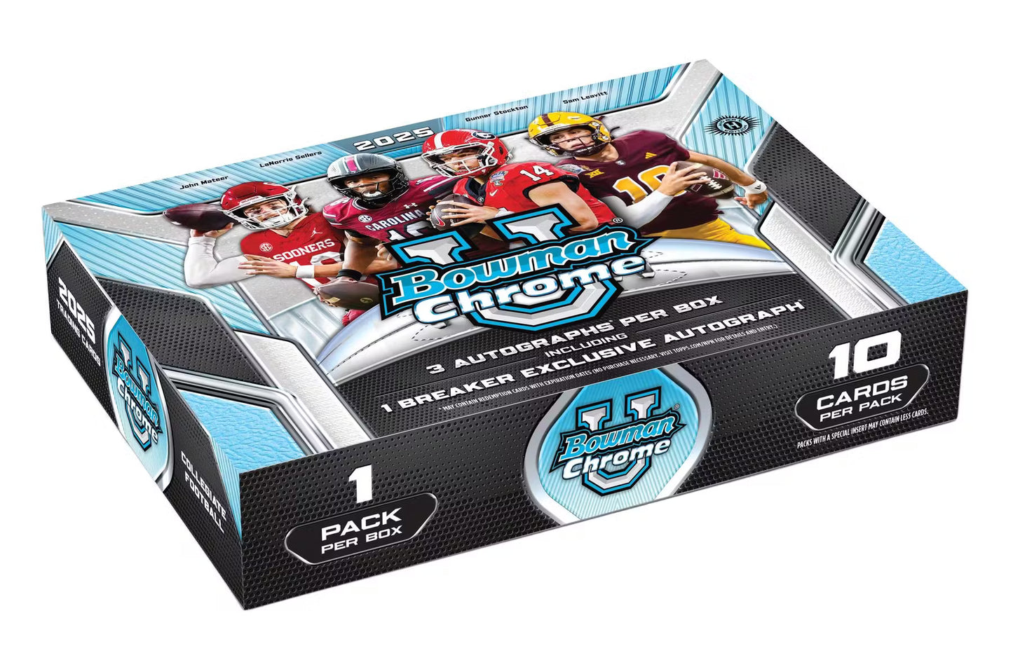 2025 Bowman University Chrome Football Breaker Delight Box (Presell)
