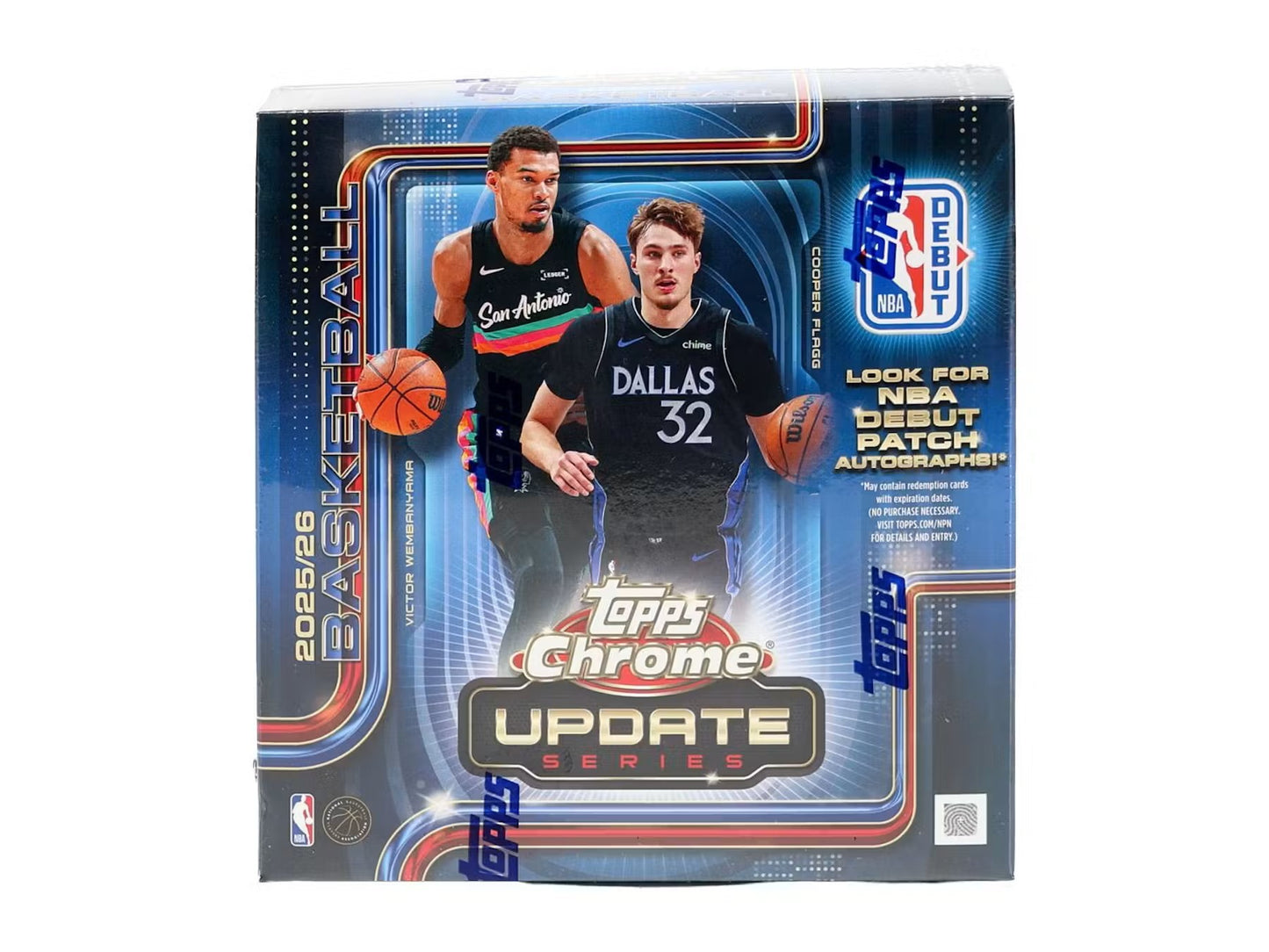 2025/26 Topps Chrome Update Series Basketball Sealed Mega Box