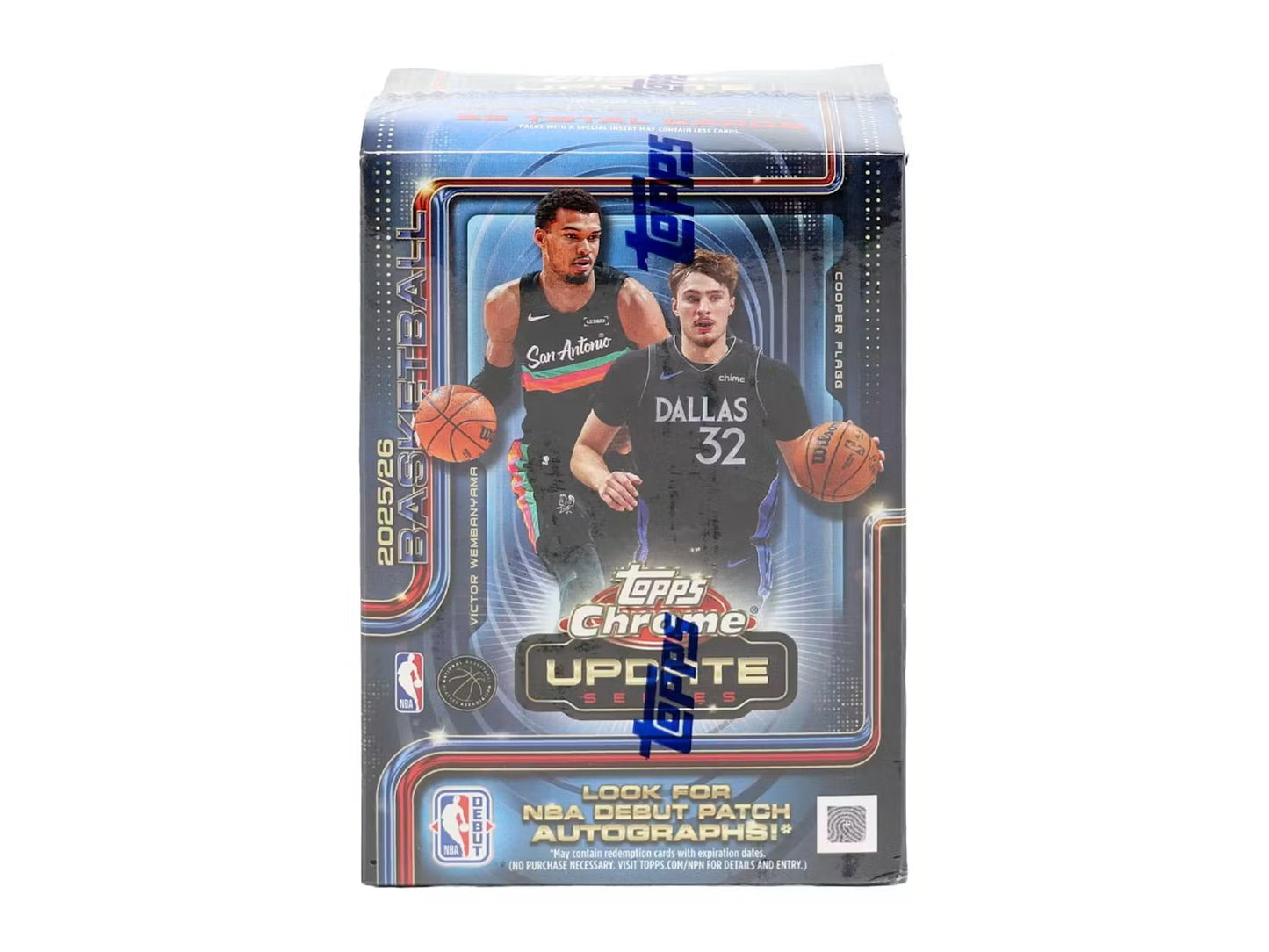 2025/26 Topps Chrome Update Series Basketball Sealed Blaster Box