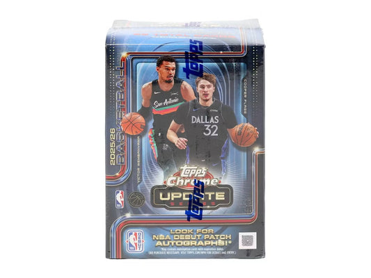 2025/26 Topps Chrome Update Series Basketball Sealed Blaster Box