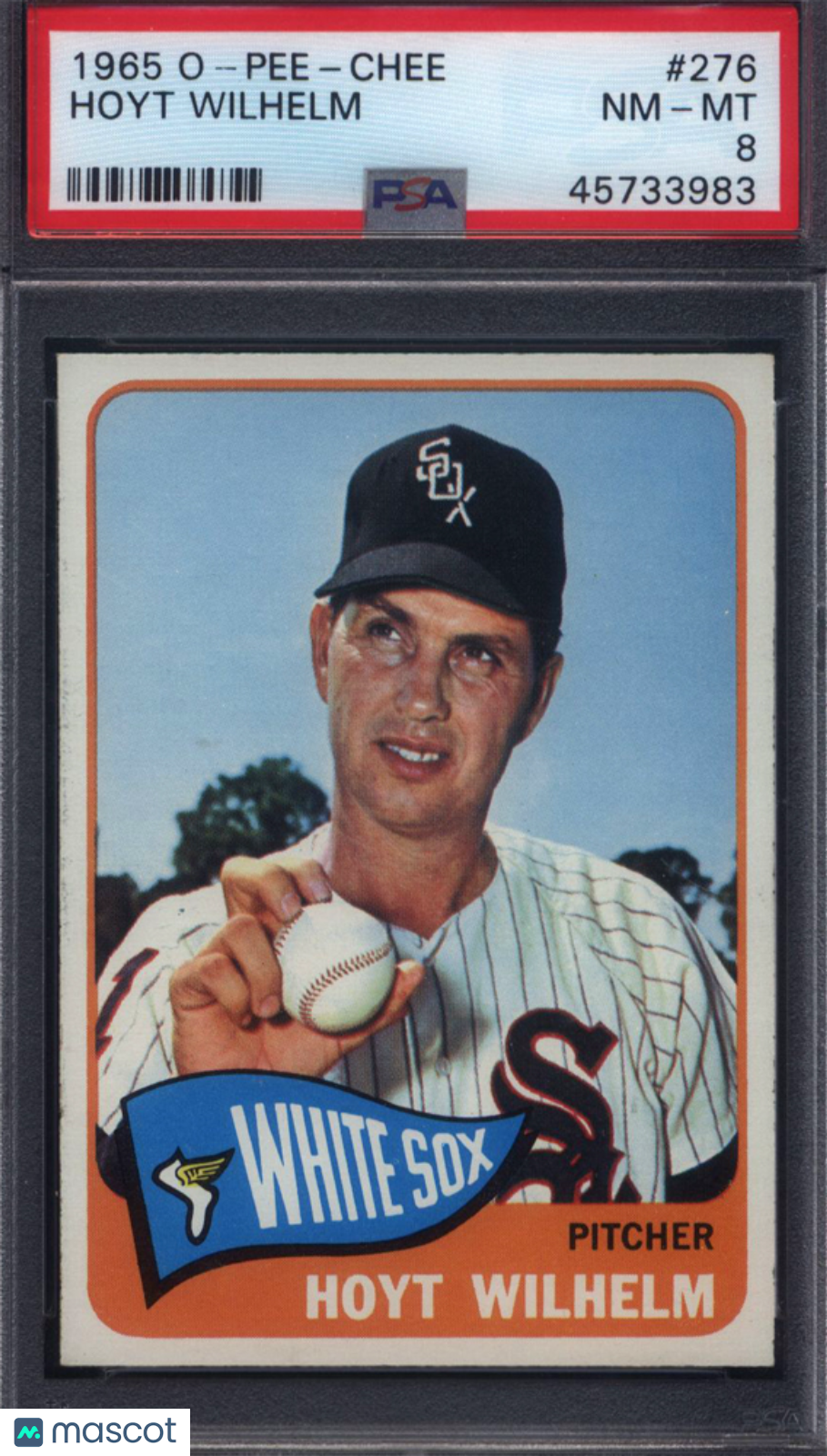 1965 OPC O-Pee-Chee #276 Hoyt Wilhelm White Sox PSA 8 pop 5 (None Higher)