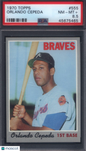 1970 Topps #555 Orlando Cepeda Braves PSA 8.5