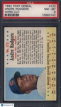 1963 Post Cereal #173 Andre Rodgers Hand Cut Cubs PSA 8
