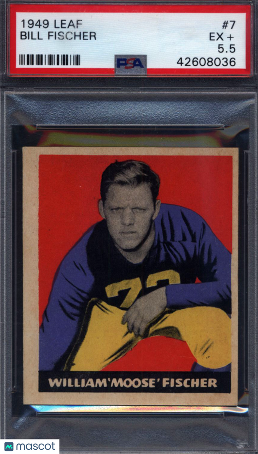 1949 Leaf  #7 Bill Fischer Cardinals PSA 5.5