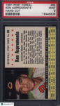1961 Post Cereal Hand Cut #65 Ken Aspromonte Indians PSA 9 pop 12