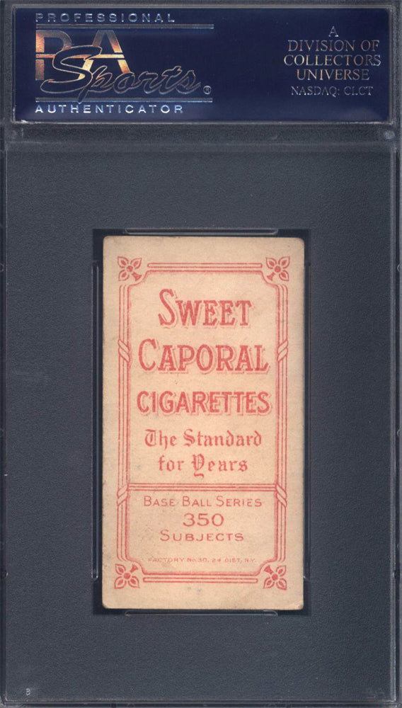 T206 Tris Speaker Boston PSA 4 Sweet Caporal Back