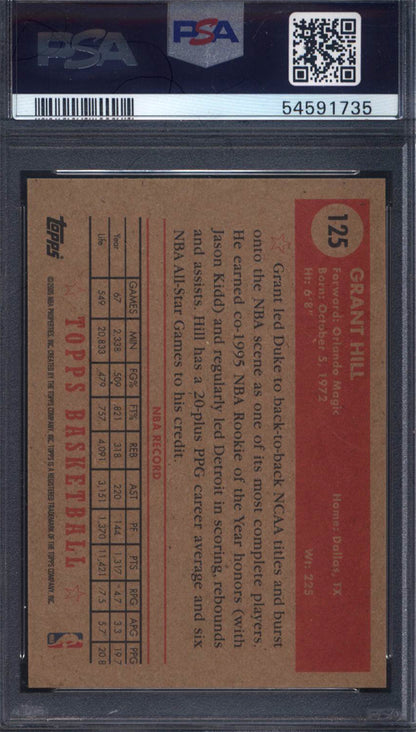 2005 Topps 1952 Style #125 Grant Hill Magic PSA 10