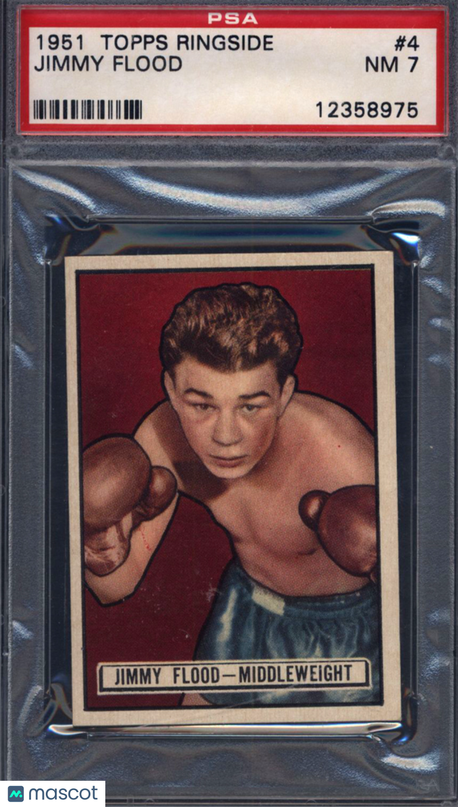 1951 Topps Ringside Boxing #4 Jimmy Flood PSA 7