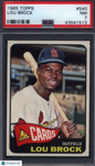 1965 Topps #540 Lou Brock Cardinals PSA 7
