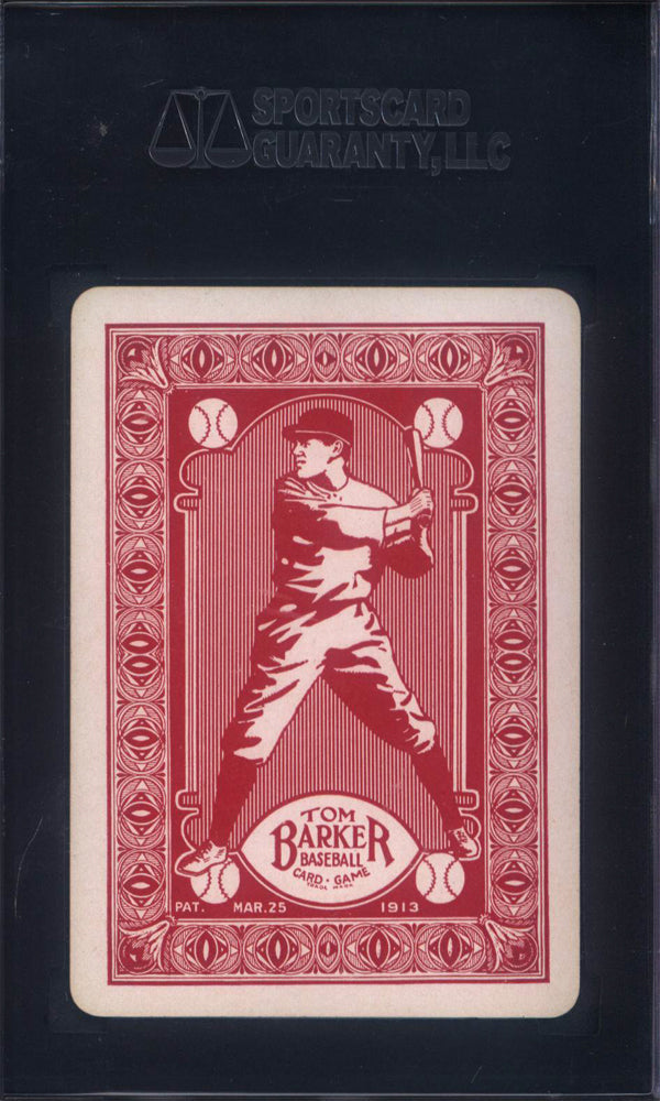 1913 Tom Barker Game Fred Clarke Pittsburgh SGC 8.5