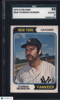 1974 OPC O-Pee-Chee #340 Thurman Munson Yankees SGC 8