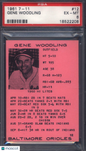 1961 7-11 #12 Gene Woodling Orioles PSA 6 POP 1 None Higher
