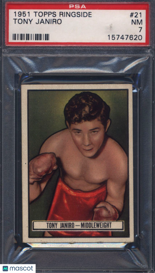 1951 Topps Ringside Boxing #21 Tony Janiro PSA 7