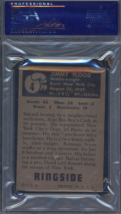 1951 Topps Ringside Boxing #4 Jimmy Flood PSA 7