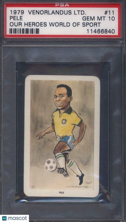 1979 Venorlandus LTD. Our Heroes World Of Sport #11 Pele PSA 10