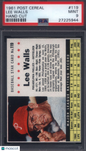 1961 Post Cereal Hand Cut #119 Lee Walls Phillies PSA 9 pop 6