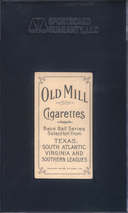 T206 George Paige Southern League Charleston SGC 5 Old Mill Back