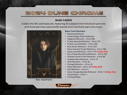 2024 Topps Chrome Dune Hobby Box