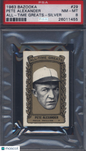1963 Bazooka All-Time Greats #29 Grover Cleveland Alexander Silver PSA 8